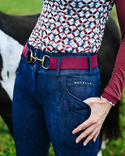 Load image into Gallery viewer, Novella Equestrian, Snaffle Belt - Royal Plum