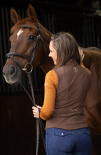 Load image into Gallery viewer, Novella Equestrian Sarah Vest - Cocoa Brown