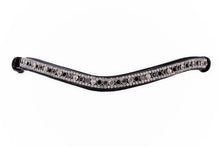 Load image into Gallery viewer, Bridleberry Browband - Black, Grey &amp; Clear
