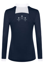 Load image into Gallery viewer, Fair Play Competition Shirt LORELLA LS, Navy-White
