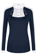 Load image into Gallery viewer, Fair Play Competition Shirt LORELLA LS, Navy-White
