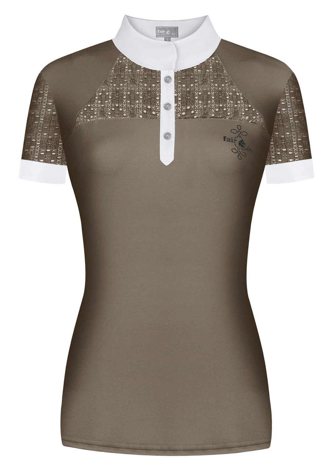 Fair Play Competition Shirt AIKO SS, Taupe Grey