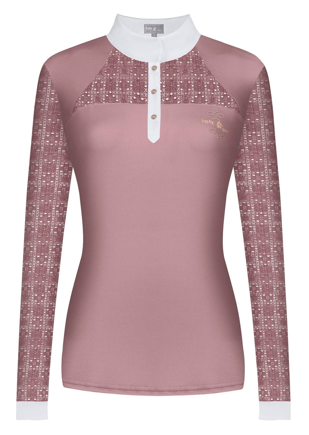 Fair Play Competition Shirt AIKO ROSEGOLD LS, Dusty Pink