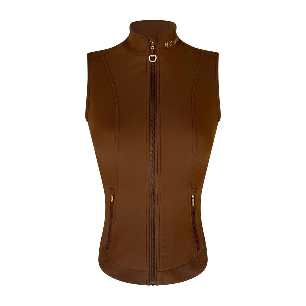 Novella Equestrian Sarah Vest - Cocoa Brown