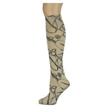Load image into Gallery viewer, Sox Trot, HorseWear on Fossil Adult Knee Highs
