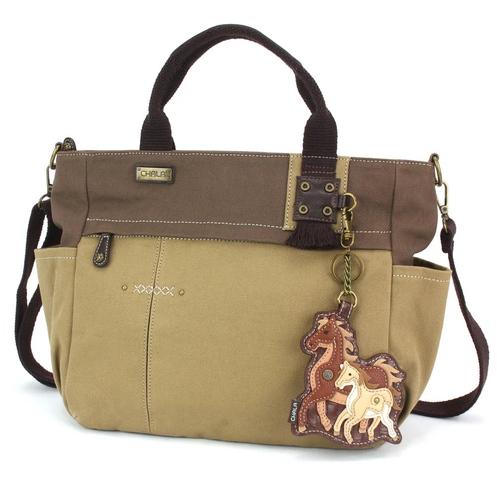 Chala Multi Pocket Tote - Olive