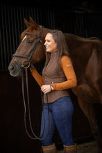 Load image into Gallery viewer, Novella Equestrian Sarah Vest - Cocoa Brown
