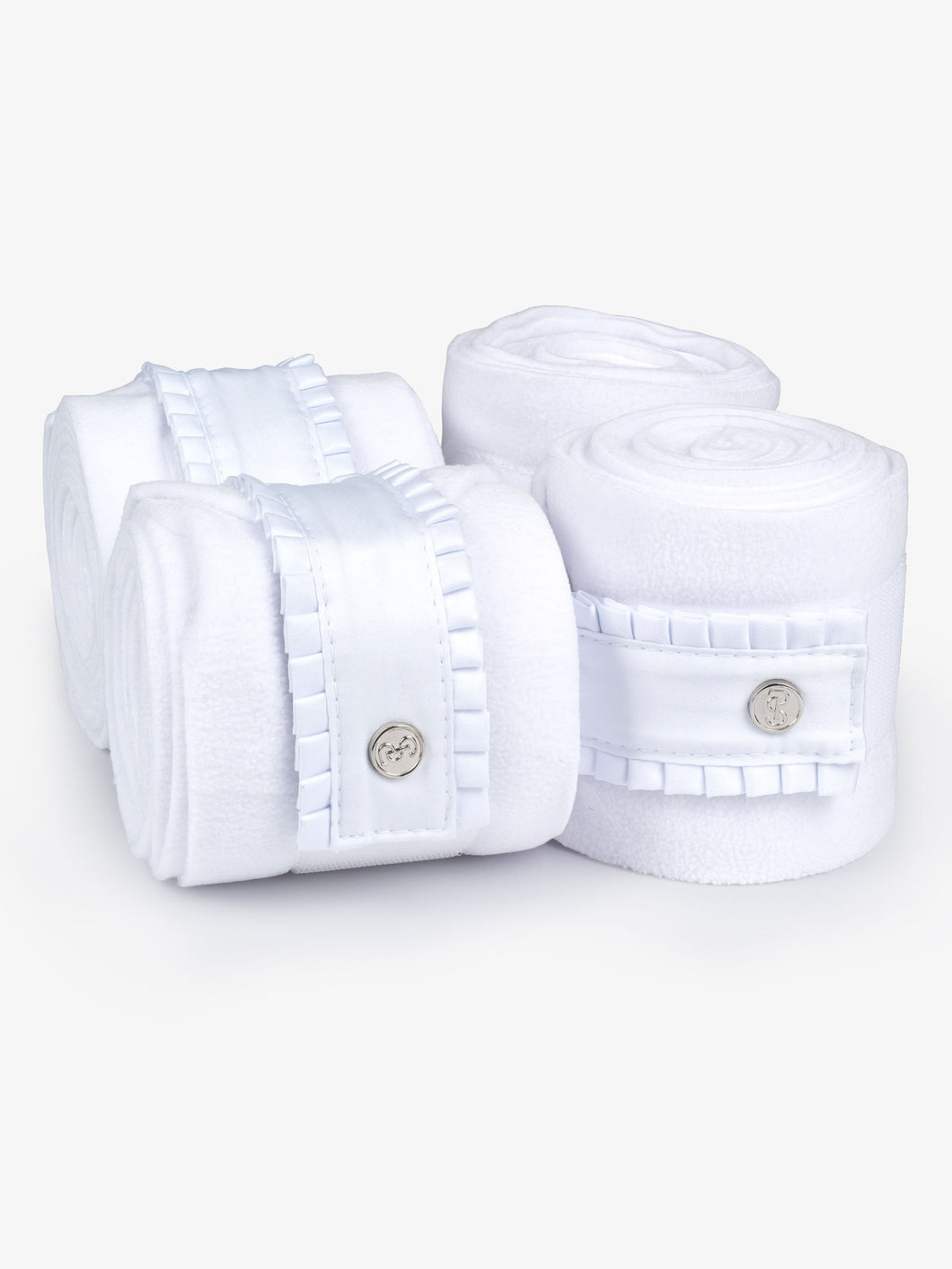PS Polo Wraps, Ruffle - White