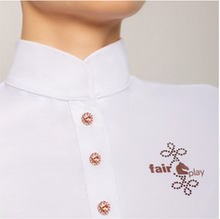 Load image into Gallery viewer, Fair Play Competition Long Sleeve Shirt CECILE ROSEGOLD, White

