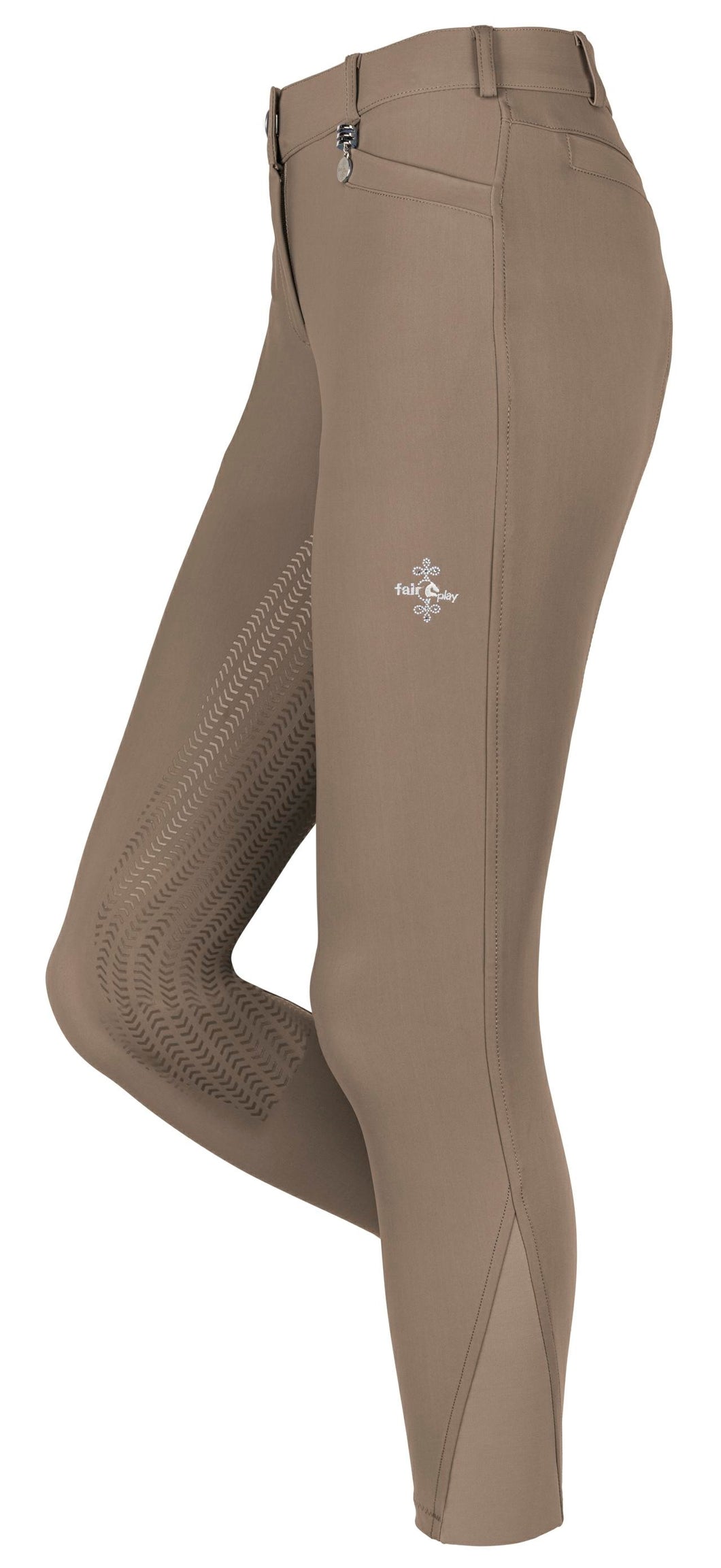 Fair Play Full Seat Breeches JOHANNA, Taupe Grey
