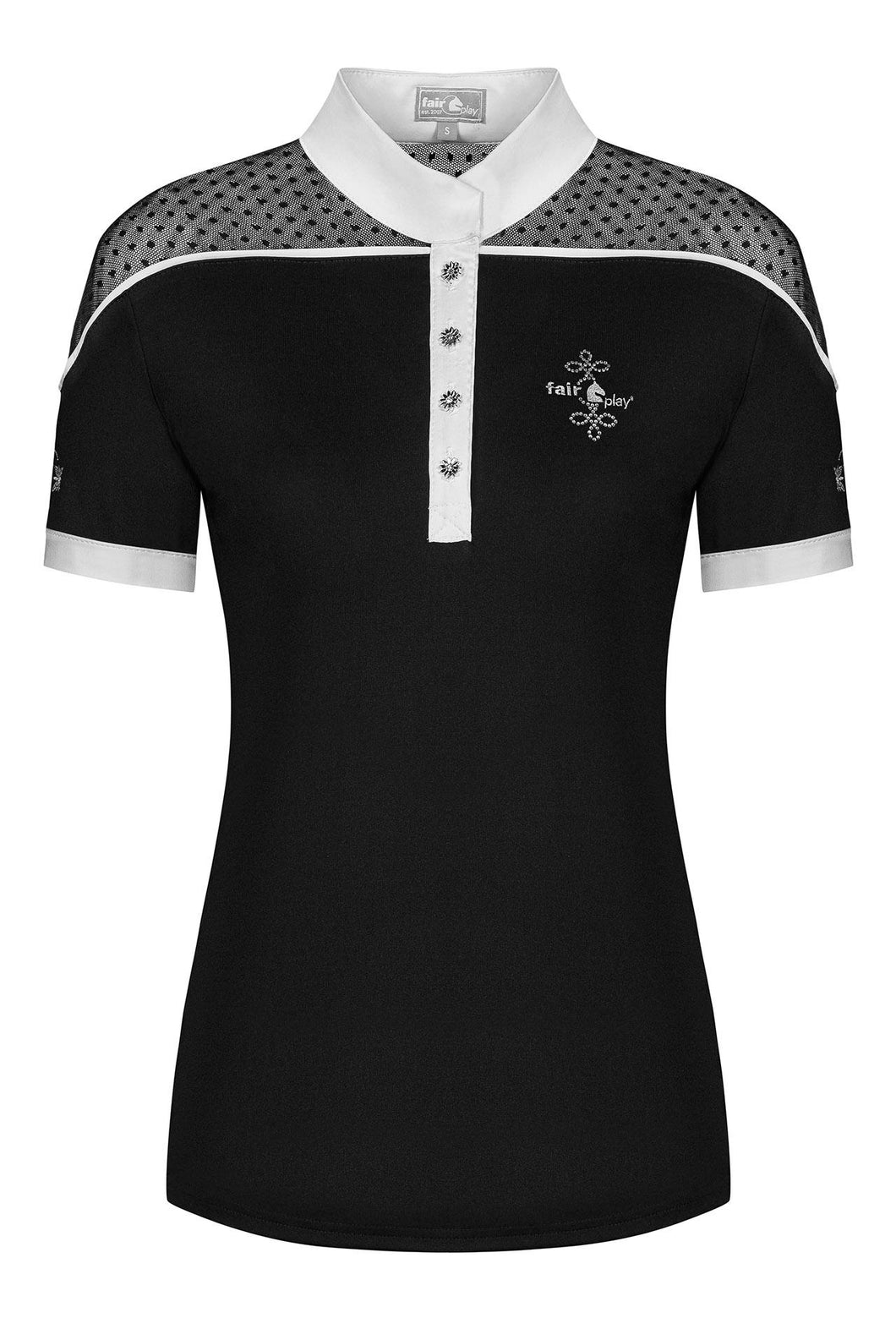 Fair Play Competition Shirt LETIZIA, Black