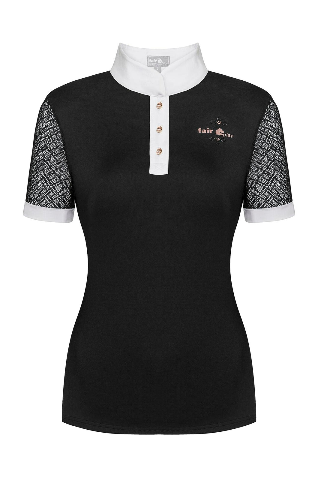 Fair Play Competition Shirt CECILE ROSEGOLD, Black