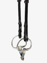 Load image into Gallery viewer, Cheek Pieces, Flat with French Hooks and White Stitches
