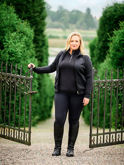 Mid Layer, Curvy, Freya - Black