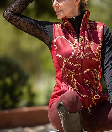 DQD - Burgundy Print Vest