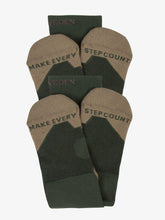 Load image into Gallery viewer, Riding Socks, Holly 2 Pack - Forest Green
