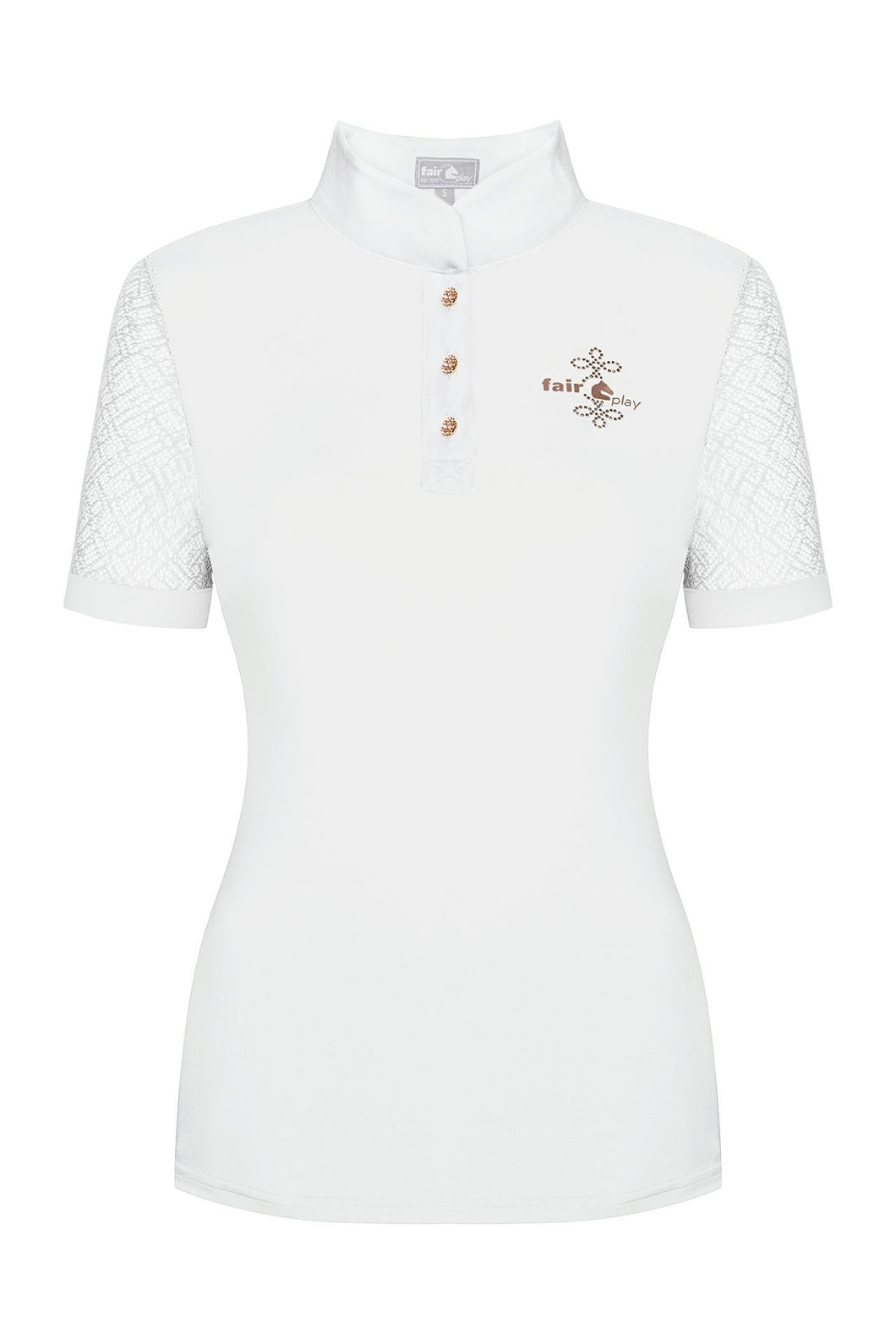 Fair Play Competition Shirt CECILE ROSEGOLD, White