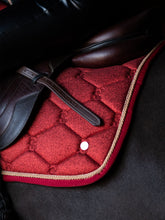 Load image into Gallery viewer, Christmas 2022, Stardust Jump Saddle Pad, Red/Gold
