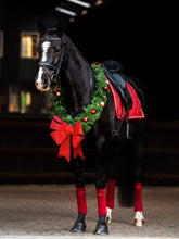 Load image into Gallery viewer, Christmas 2022, Stardust Dressage Saddle Pad, Red/Gold
