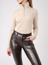 Load image into Gallery viewer, Grace, 1/4 Zip Sweater, Latte

